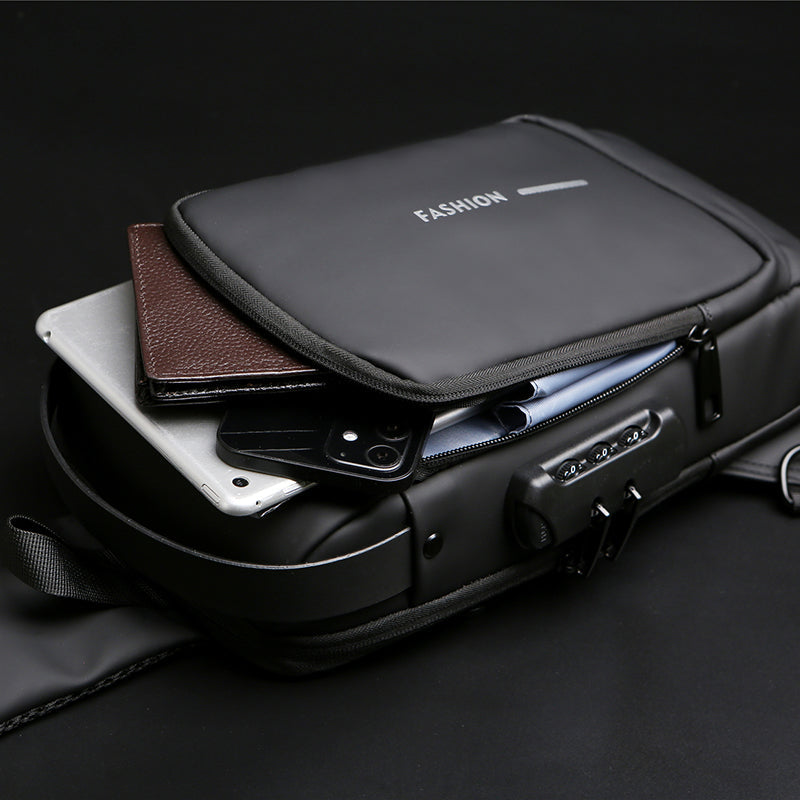 Bolsa de Ombro Antifurto com Carregamento USB