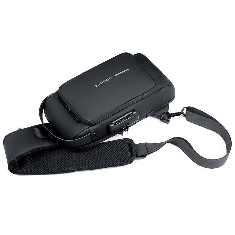 Bolsa de Ombro Antifurto com Carregamento USB