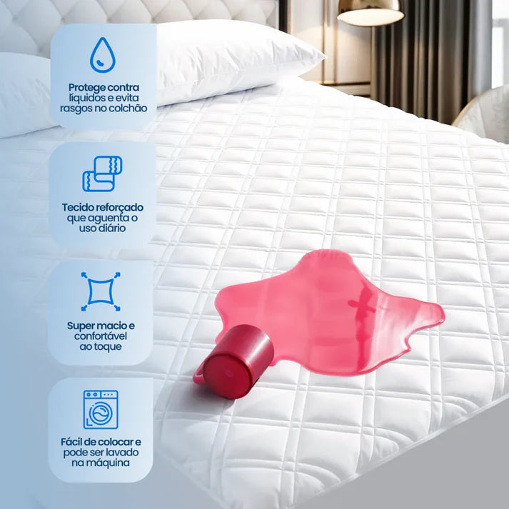 Protetor de Colchão Impermeável com Elástico