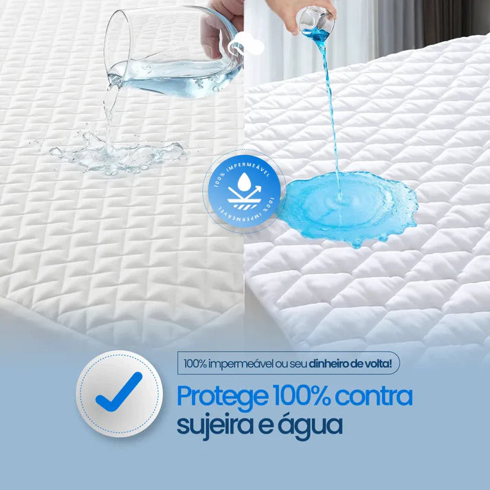 Protetor de Colchão Impermeável com Elástico